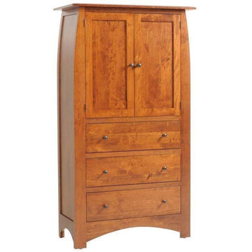 Bourdeaux Amish Solid Wood Armoire - Foothills Amish Furniture