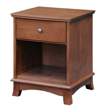 Crescent 1-Drawer Amish Nightstand - Foothills Amish Furniture