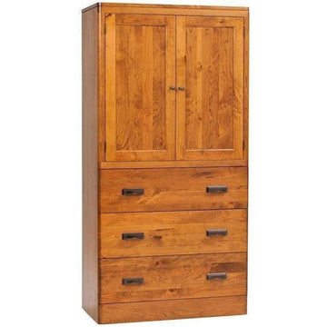 Crossan Amish Solid Wood Armoire - Foothills Amish Furniture