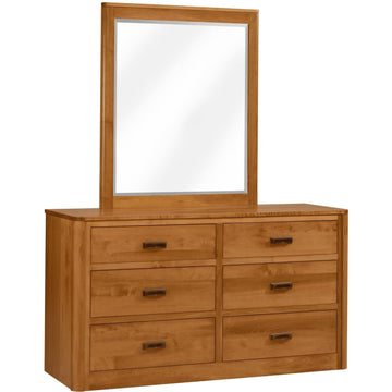 Galaxy Amish Dresser with Mirror - Foothills Amish Furniture