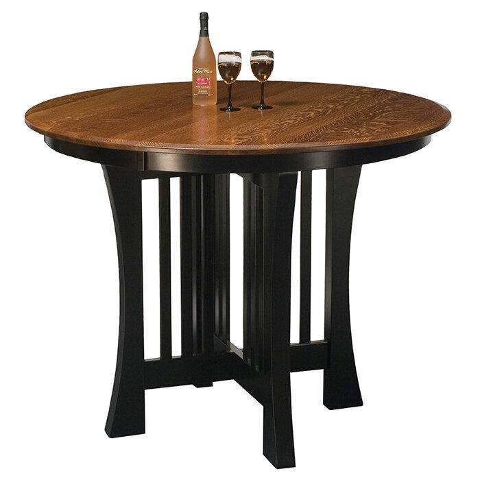 Amish oak pub table deals and chairs