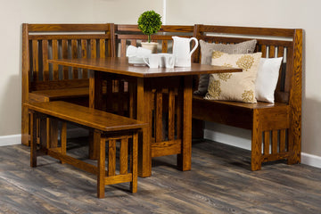 Bay Hill Nook Amish Solid Wood Dining Collection - Foothills Amish Furniture