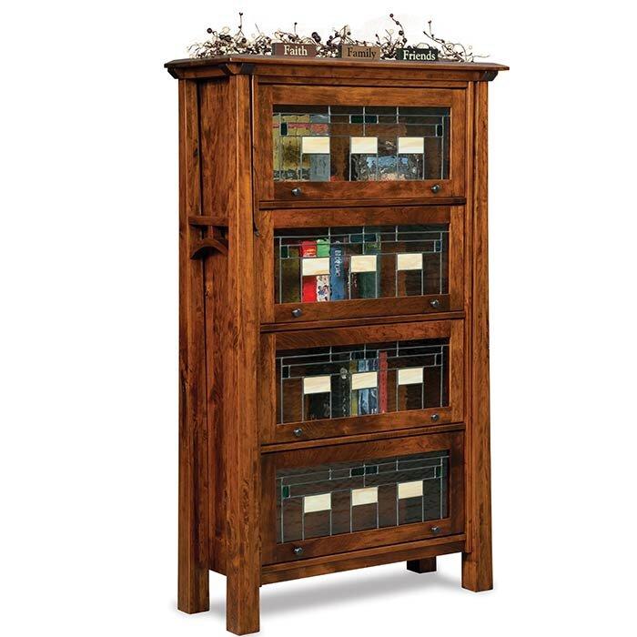 Artesa Amish Barrister Bookcase Foothills Amish Furniture