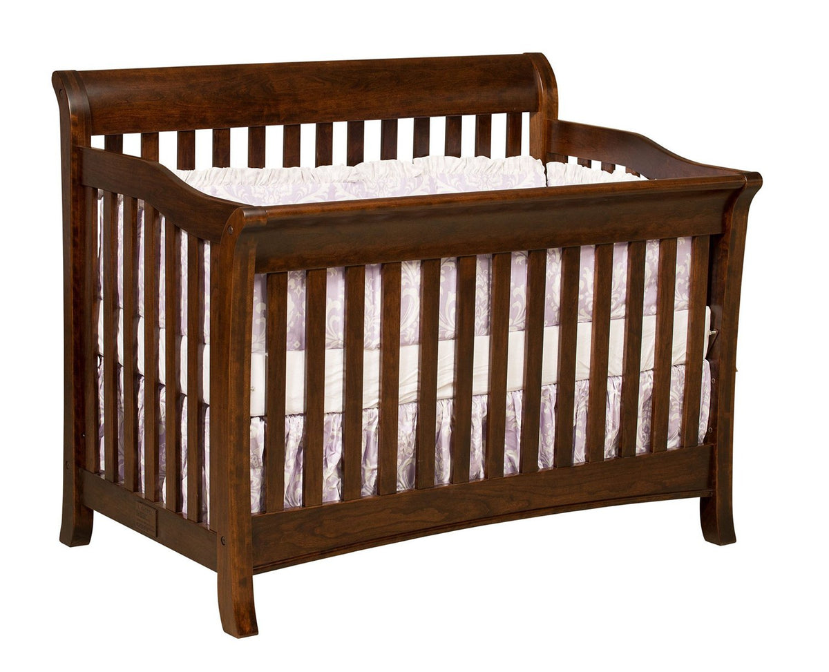 Berkley Amish Solid Wood Crib Foothills Amish Furniture