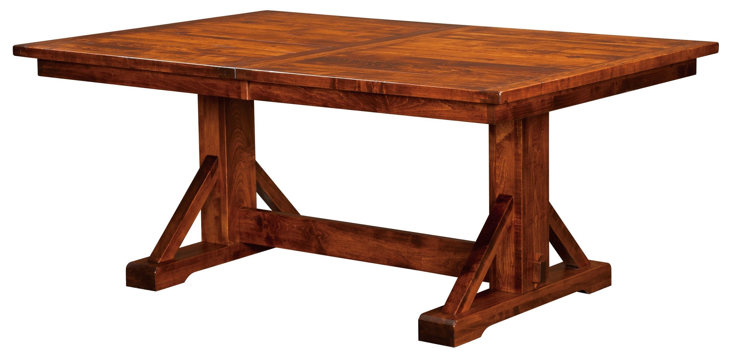 Amish trestle online dining table