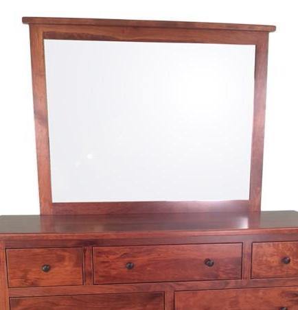 Amish Classic Shaker Mule Dresser Mirror  Foothills Amish Furniture