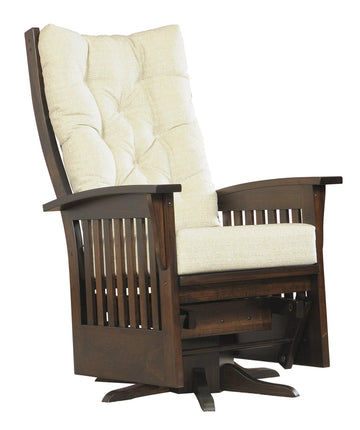 Amish Deluxe Swivel Glider - Foothills Amish Furniture