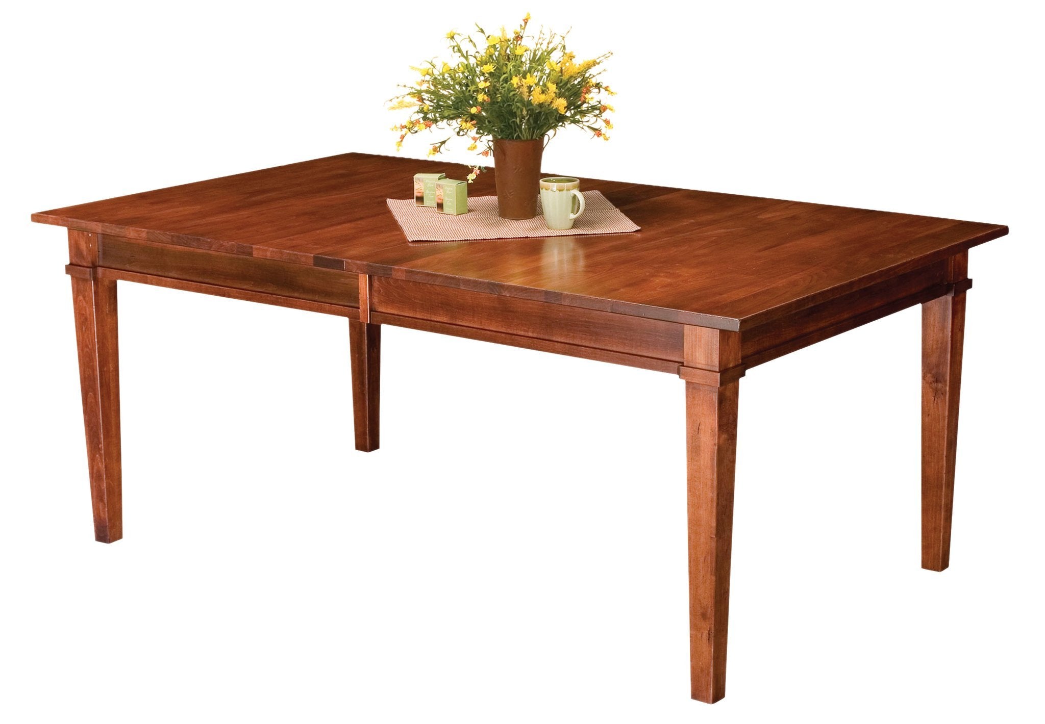 Amish dining table with shop leaves