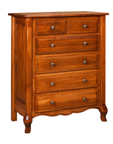 French Country Amish 6-Drawer Chest - Foothills Amish Furniture