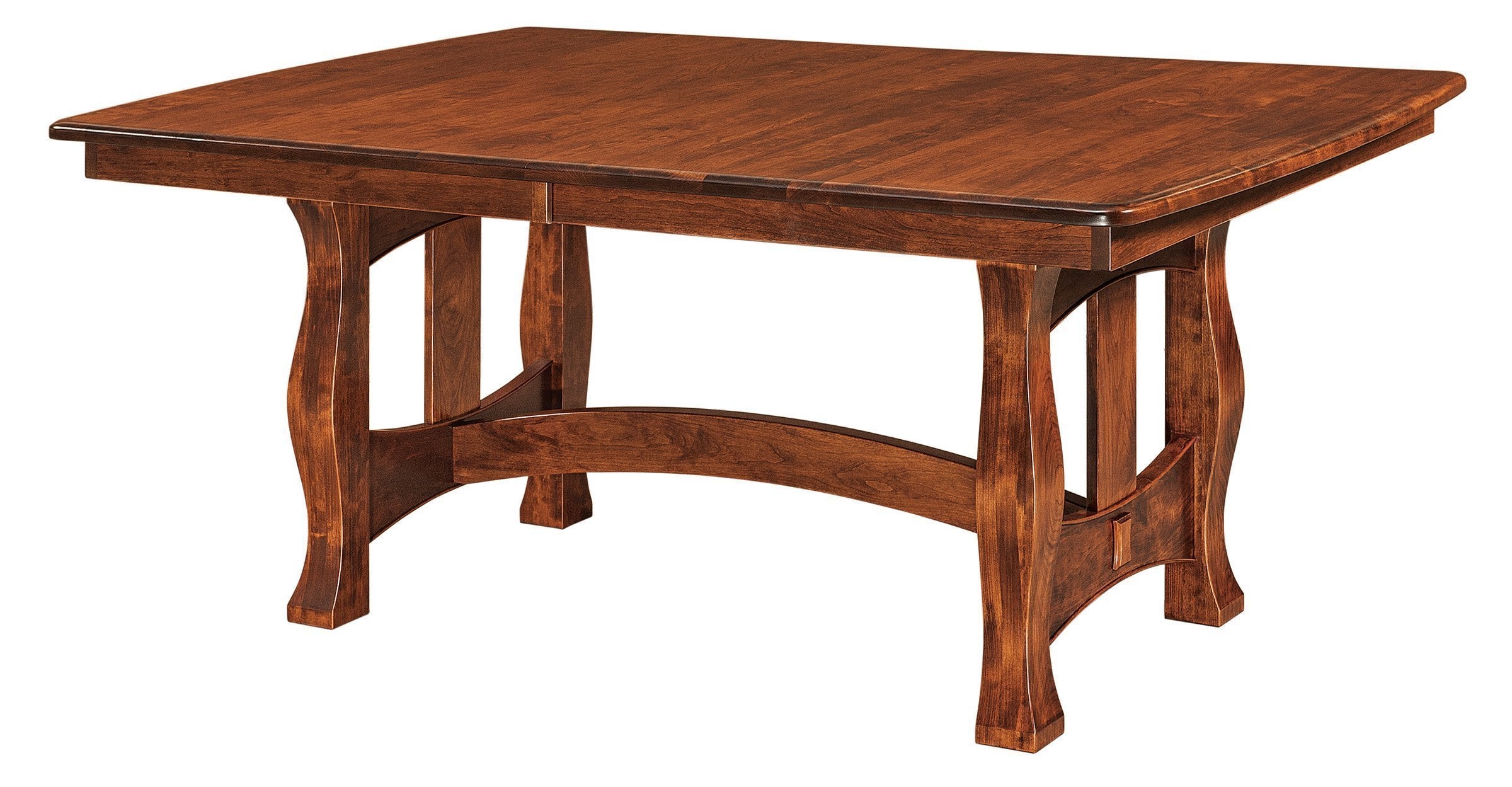 Reno Amish Solid Wood Trestle Table Foothills Amish Furniture