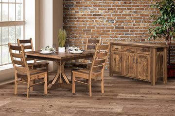 Norwich Amish Reclaimed Wood Dining Collection - Foothills Amish Furniture