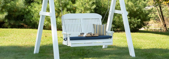 Amish Poly Outdoor Swings - Foothills Amish Furniture