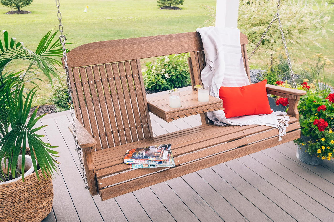 Amish Outdoor Poly Patio Swing