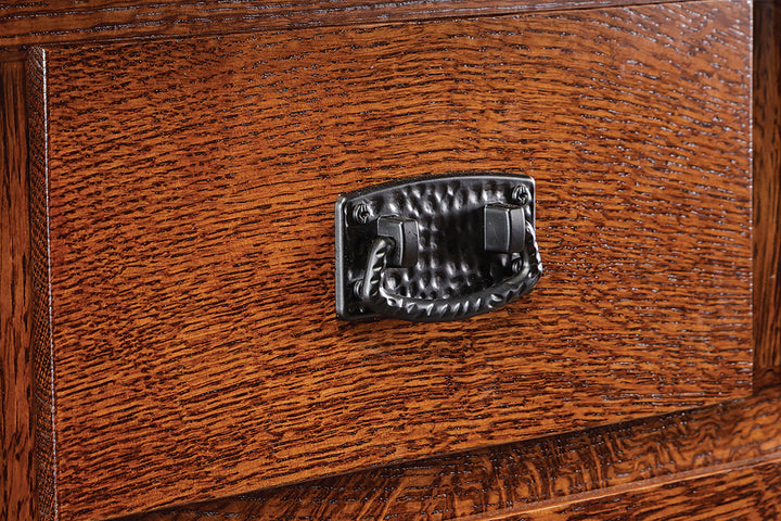 Amish Furniture Hardware pull handle on a drawer