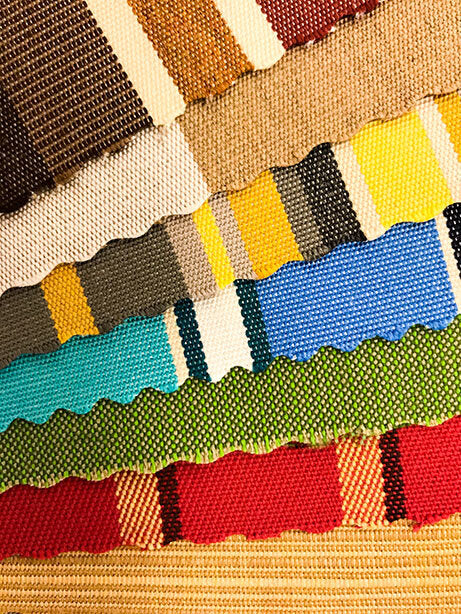 Amish outdoor furniture color and fabric samples