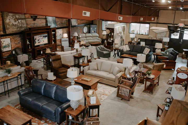 Foothills Amish Furniture store with sofas, wood furniture, and living room accent furniture