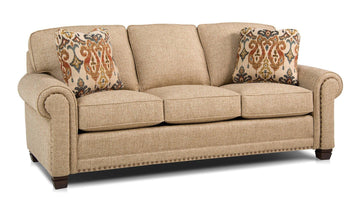 Smith Brothers Three Cushion Sofa (393) - Foothills Amish Furniture