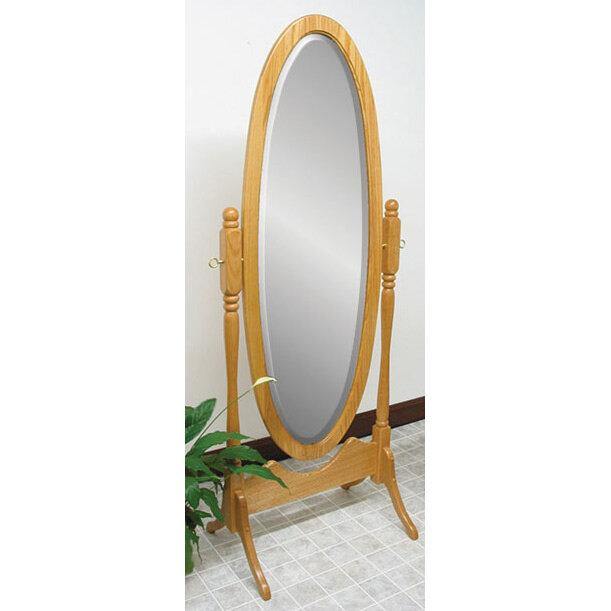 Amish Antique Oval Cheval Mirror - Foothills Amish Furniture
