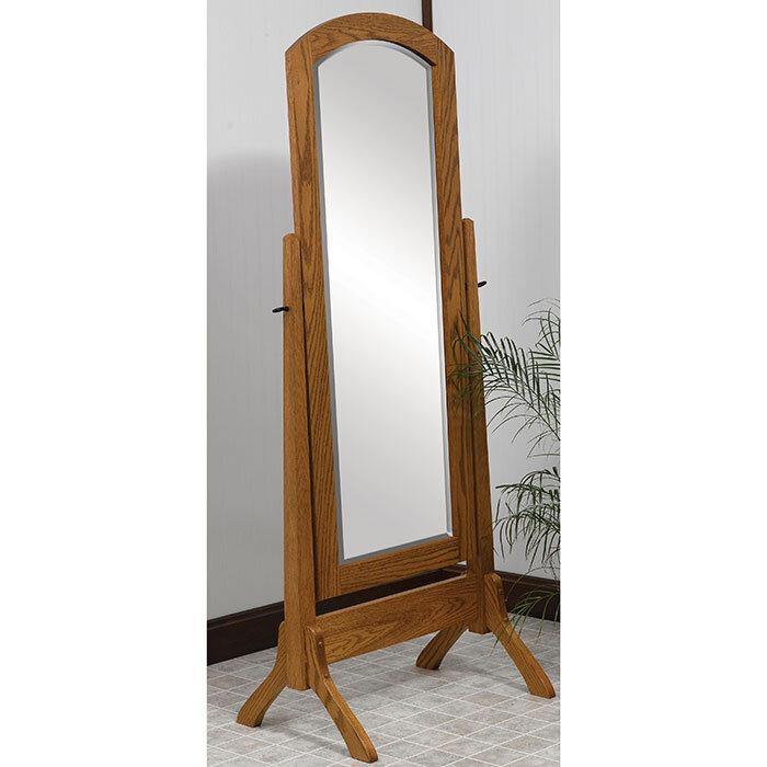 Amish Antique Shaker Cheval Mirror - Foothills Amish Furniture