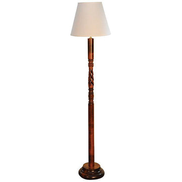 Hollow Spiral Amish Reading Lamp - Foothills Amish Furniture