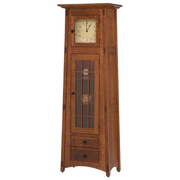 McCoy Solid Wood Amish Floor Clock - Foothills Amish Furniture