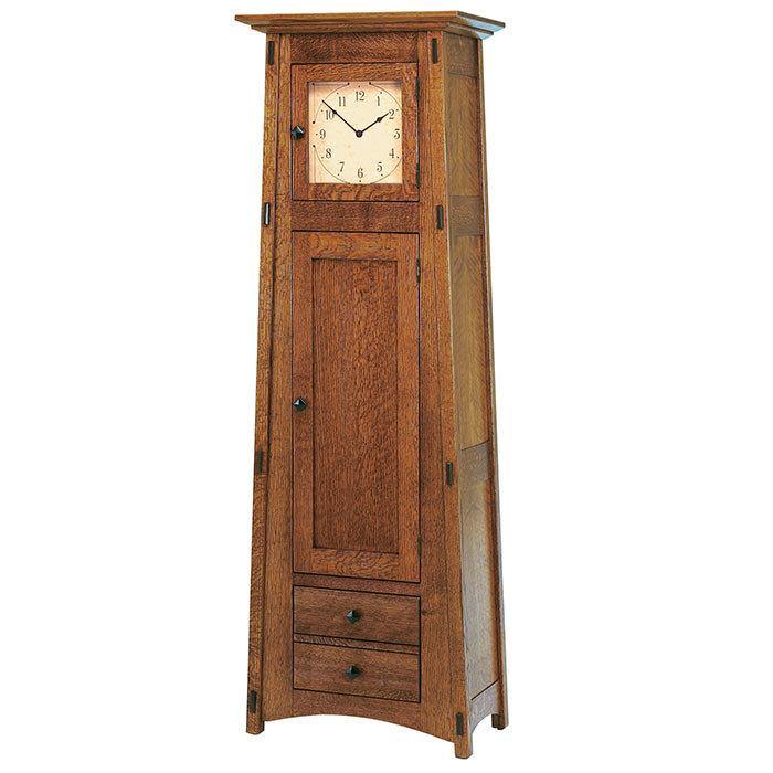 McCoy Panel Amish Floor Clock - Foothills Amish Furniture