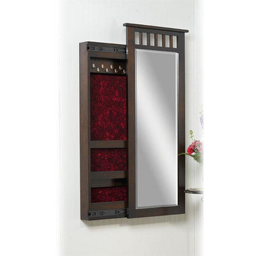 Amish Mission Wall Jewelry Mirror - Foothills Amish Furniture