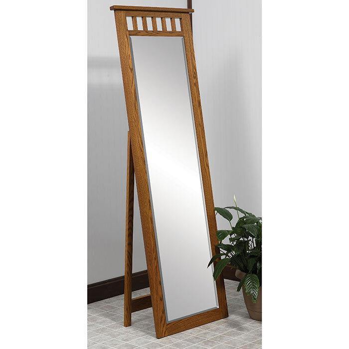 Amish Open Top Mission Leaner Mirror - Foothills Amish Furniture
