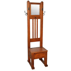 Amish Personal Hall Seat - Foothills Amish Furniture