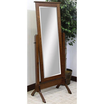 Amish Traditional Shaker Cheval Mirror - Foothills Amish Furniture