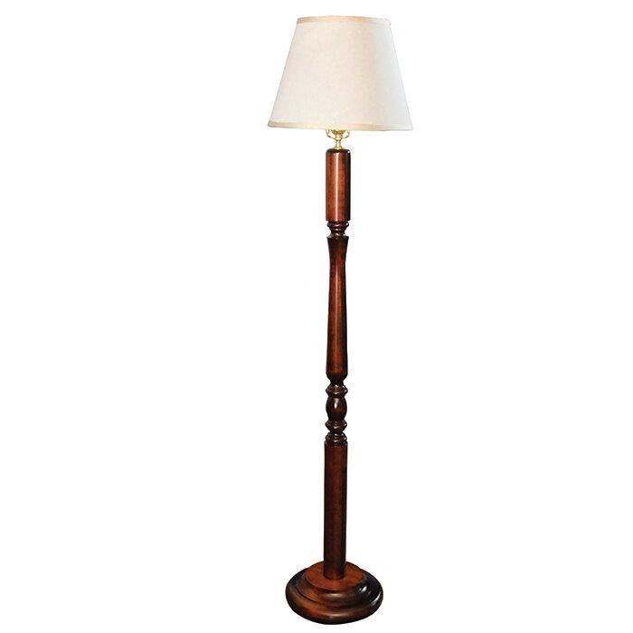 Amish Turned Reading Lamp with Round Base - Foothills Amish Furniture