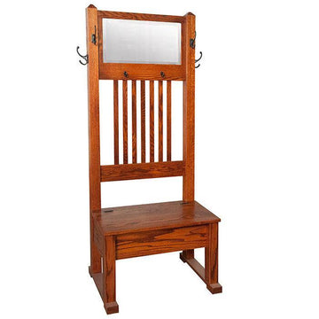 Twin Amish Hall Seat - Foothills Amish Furniture