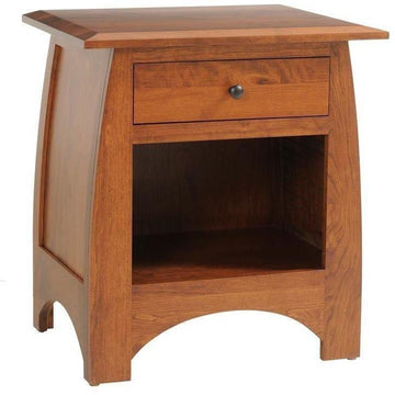 Bourdeaux Amish 1-Drawer Nightstand - Foothills Amish Furniture
