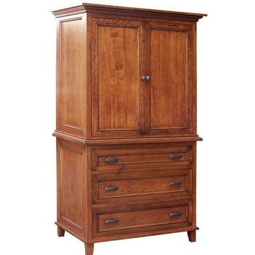 Brooklyn Amish 2-Piece Armoire - Foothills Amish Furniture