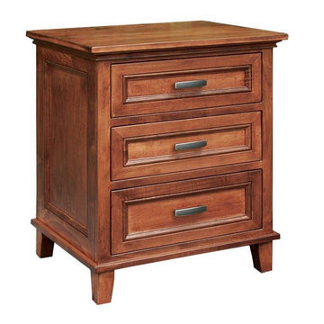 Brooklyn 3-Drawer Amish Nightstand - Foothills Amish Furniture