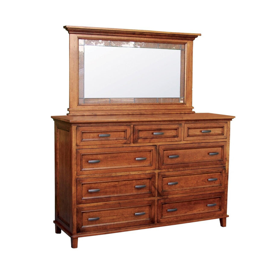 Brooklyn Tall Amish Dresser with Mirror - Foothills Amish Furniture