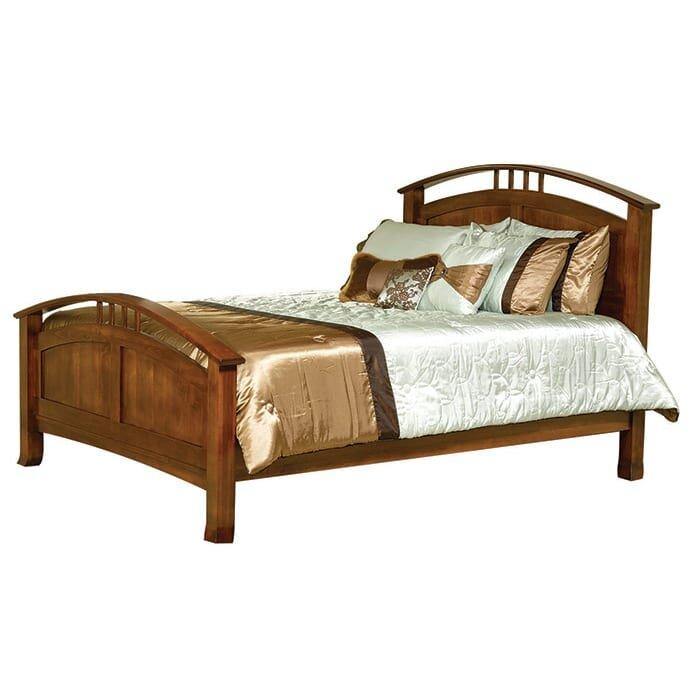 Crescent Amish Panel Bed - Foothills Amish Furniture