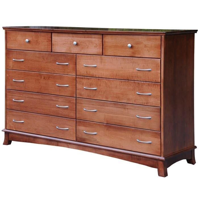 Crescent Tall Amish Dresser with Blanket Drawers - Foothills Amish Furniture