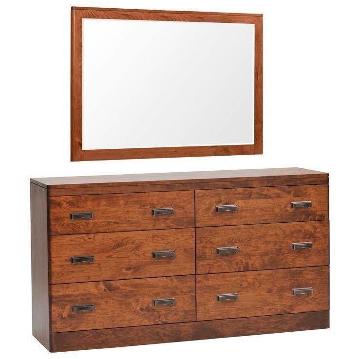 Crossan Amish Dresser with Mirror - Foothills Amish Furniture