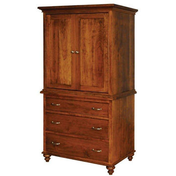 Duchess Amish Solid Wood Armoire - Foothills Amish Furniture