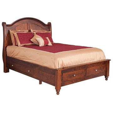 Duchess Amish Sleigh Bed - Foothills Amish Furniture