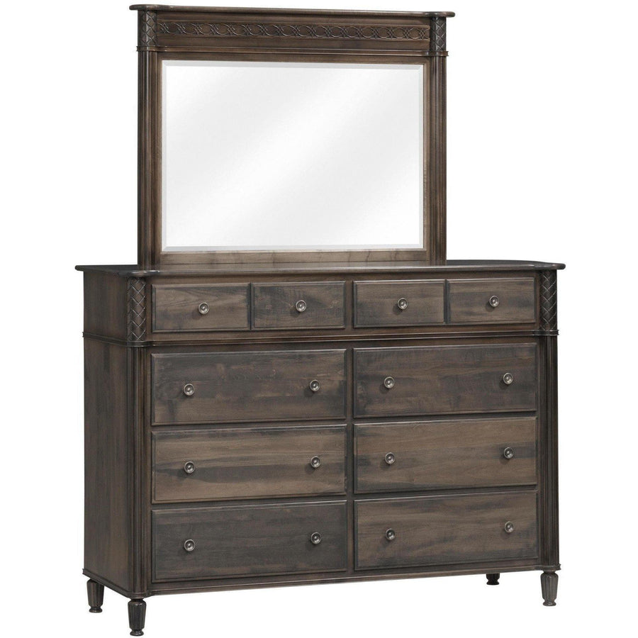 Eminence Amish Dresser with Mirror - Foothills Amish Furniture