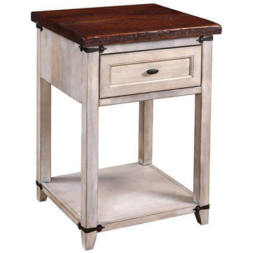 Farmhouse Heritage Reclaimed Wood Amish 1-Drawer Nightstand - Foothills Amish Furniture