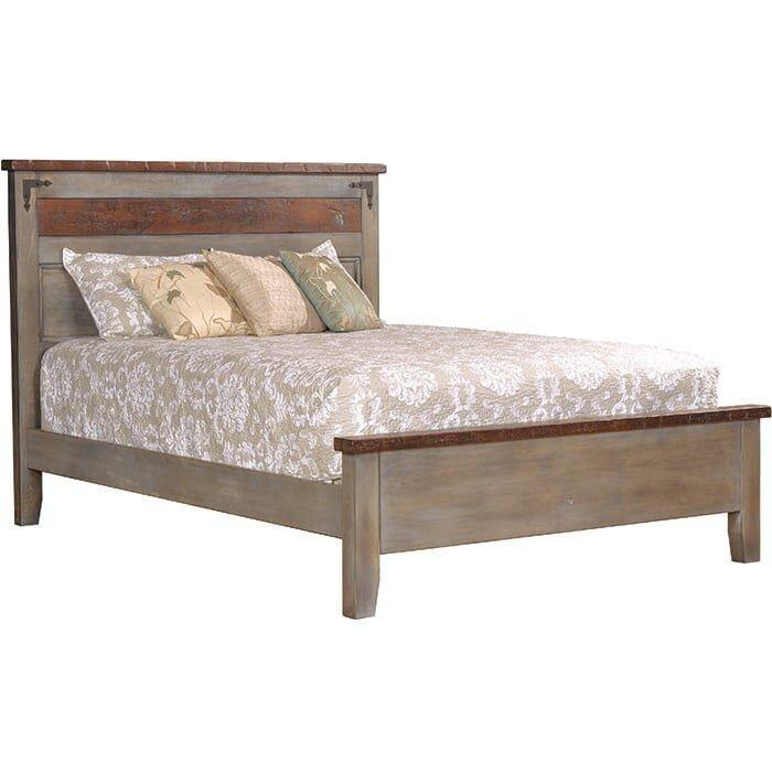 Farmhouse Heritage Amish Reclaimed Wood Bed - Foothills Amish Furniture