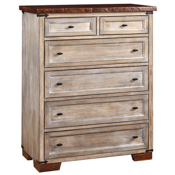 Farmhouse Heritage Amish Reclaimed Wood Chest of Drawers - Foothills Amish Furniture