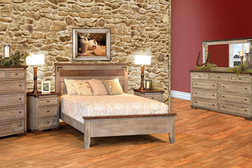 Farmhouse Heritage Amish Reclaimed Wood Bedroom Collection - Foothills Amish Furniture