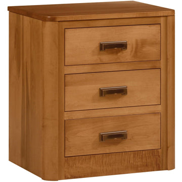 Galaxy Amish 3-Drawer Nightstand - Foothills Amish Furniture