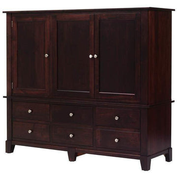 Greenwich Amish 2-Piece Armoire - Foothills Amish Furniture