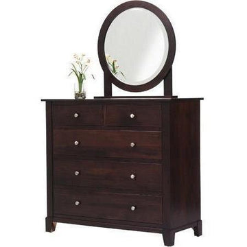 Greenwich Amish Dressing Chest with Mirror - Foothills Amish Furniture