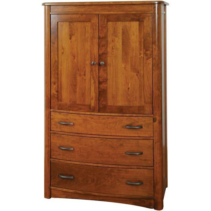 Meridian Solid Wood Amish Armoire - Foothills Amish Furniture